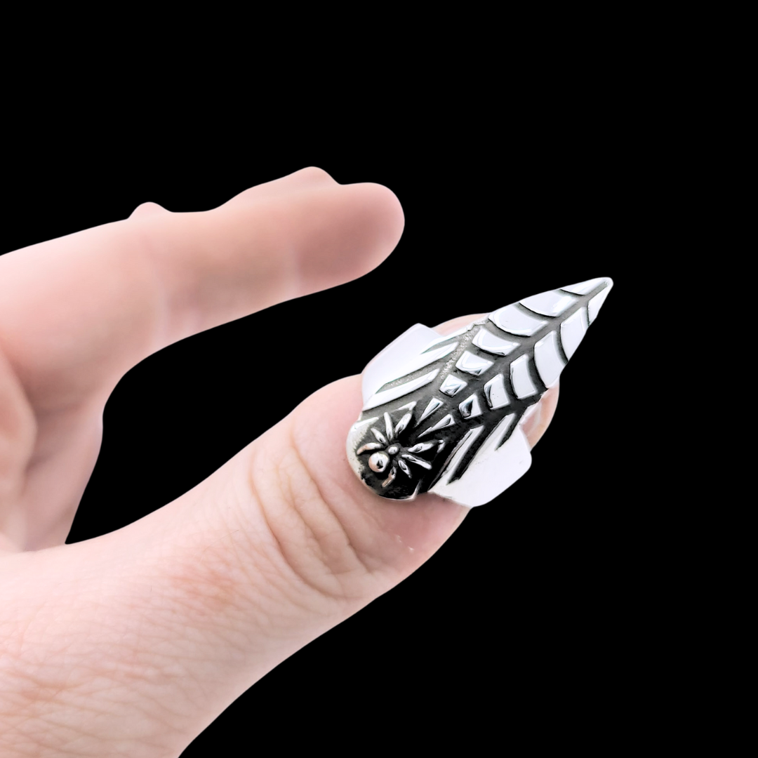 Spider and Web Stiletto Nail Claw Ring - Inchoo Bijoux