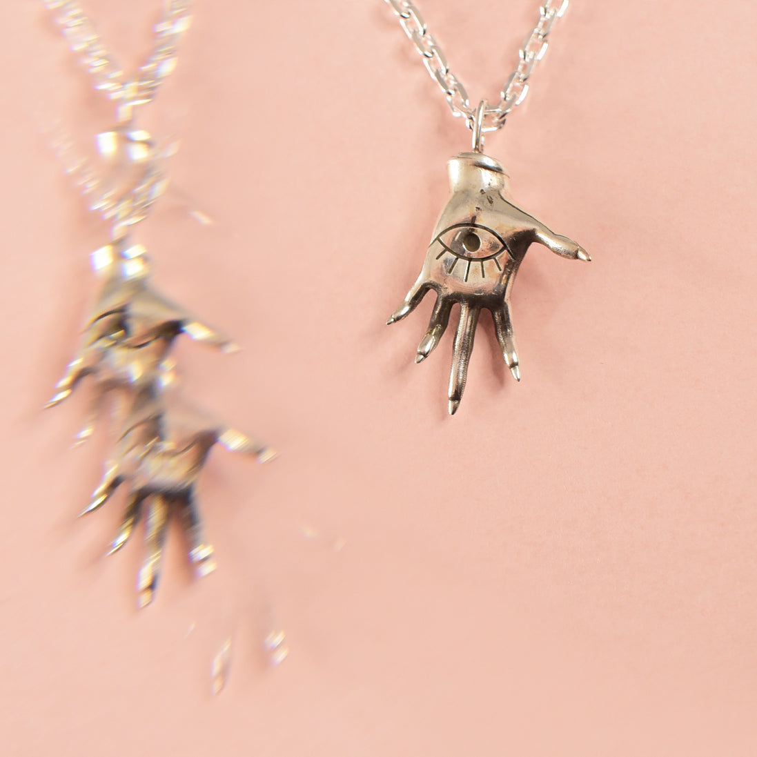 Witchy Palmistry Hand Pendant - Left or Right - Pre Order-Pendant-Inchoo Bijoux-Inchoo Bijoux