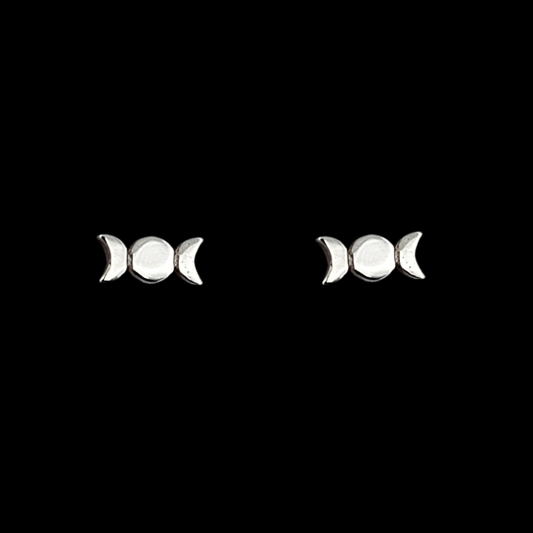 Small Tiny Moon Phase Earrings - Inchoo Bijoux