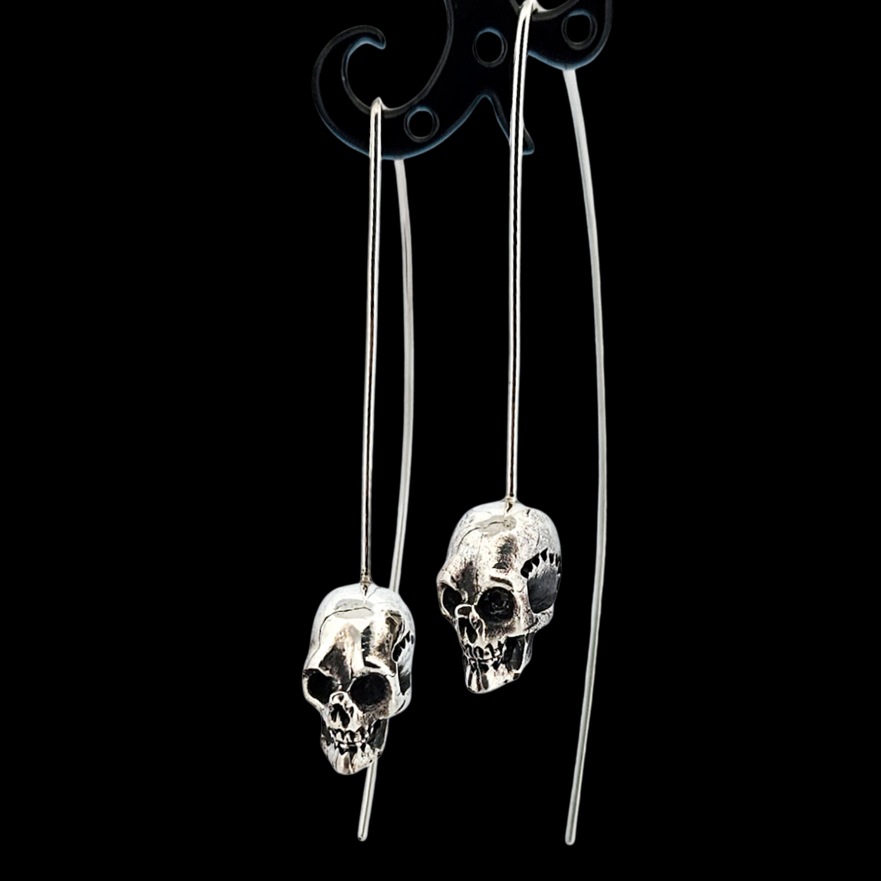 Skull Drop Earrings - Inchoo Bijoux