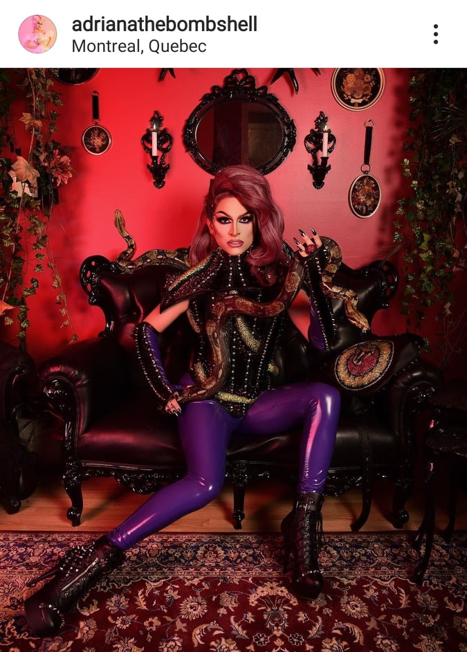 The Snake Charmer Head Piece - Adriana - Canada's Drag Race -