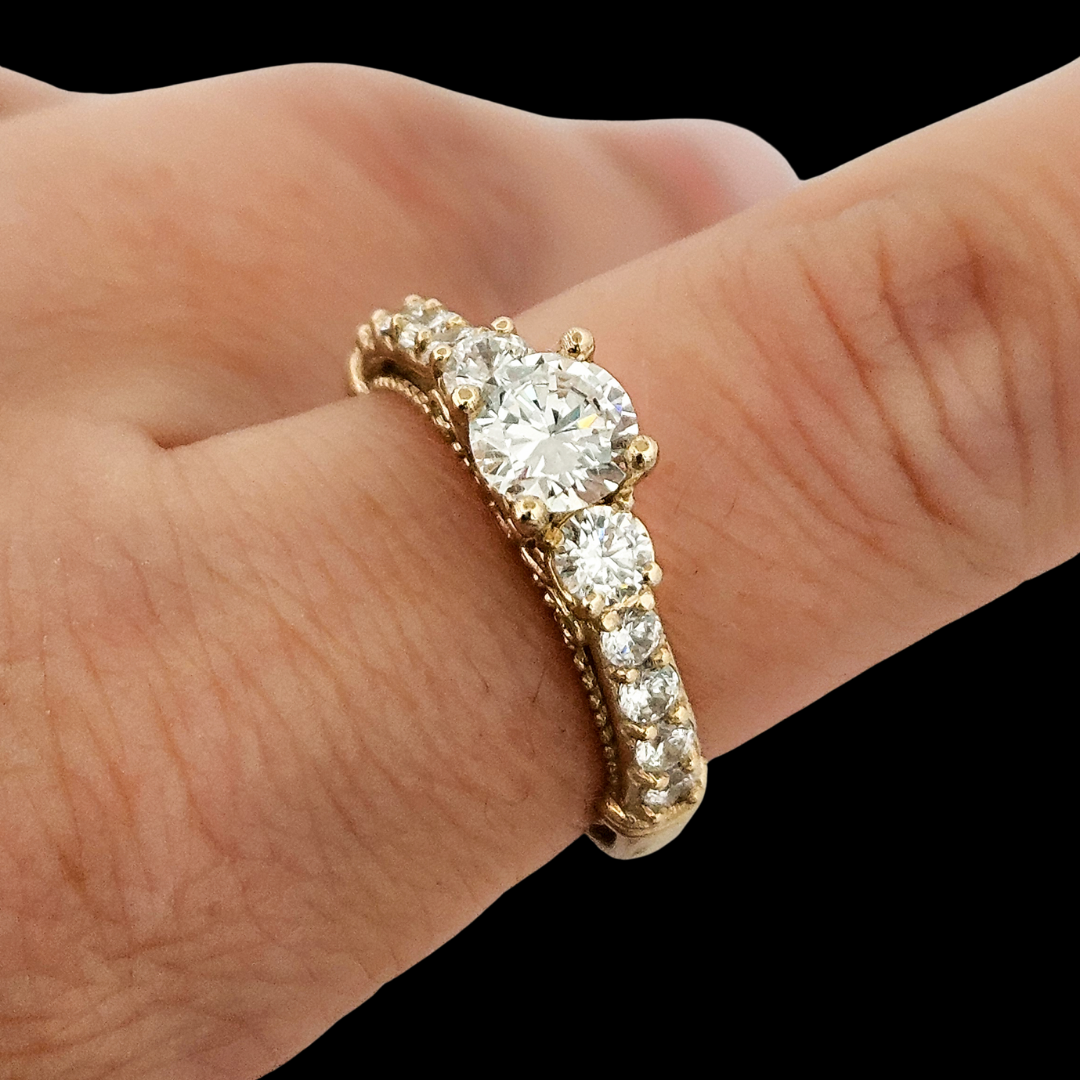 Fit for a Demoness Ring - Gold and Diamonds - Inchoo Bijoux