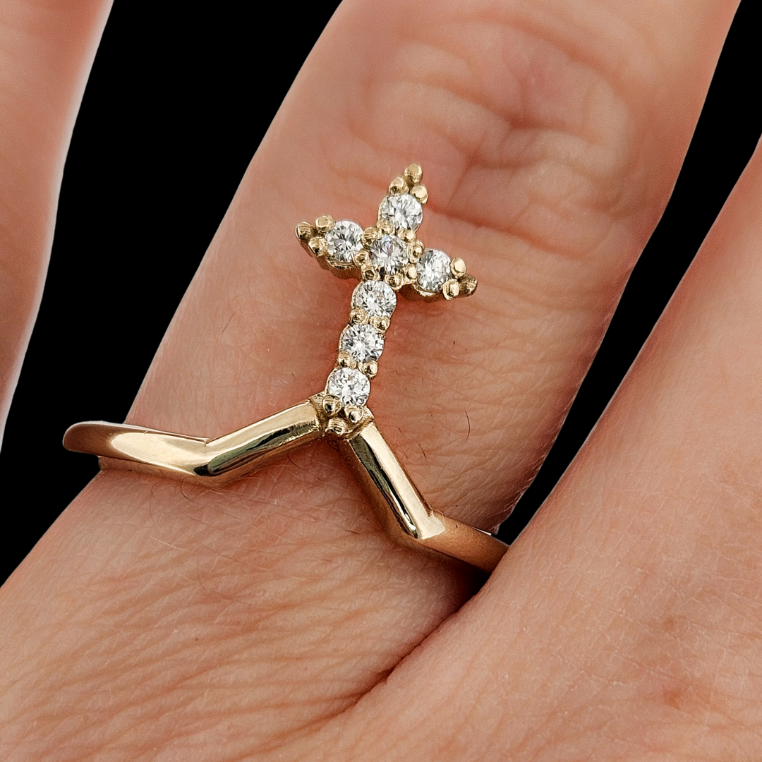Mont-Royal Ring - Gold and Diamonds Engagement Ring - Inchoo Bijoux