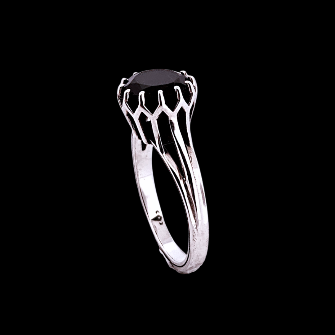 Veneration Ring - Sterling Silver and Onyx