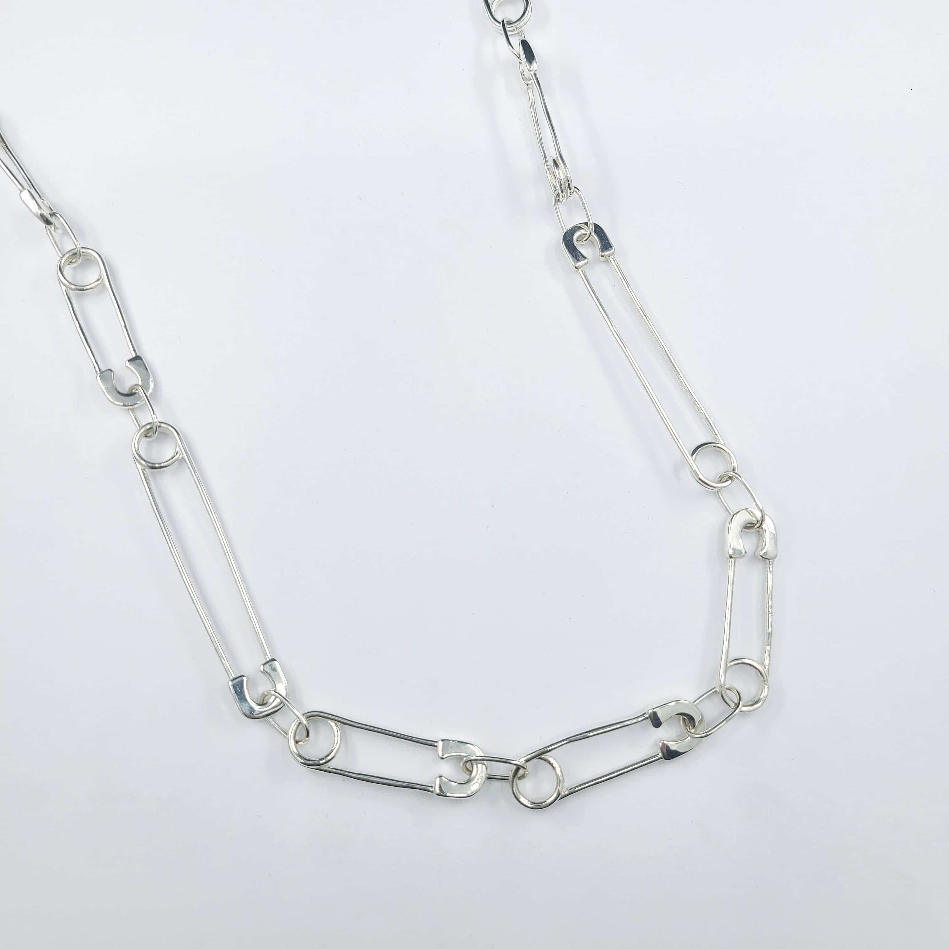 Silver Safety Pin Chain