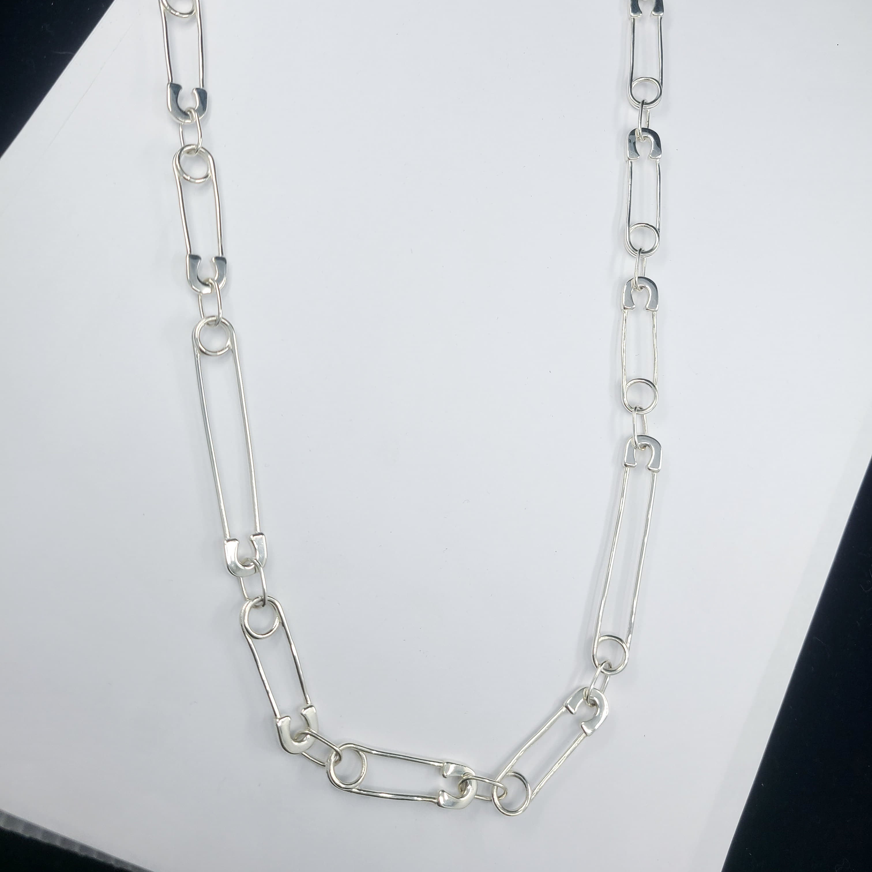 Silver Safety Pin Chain