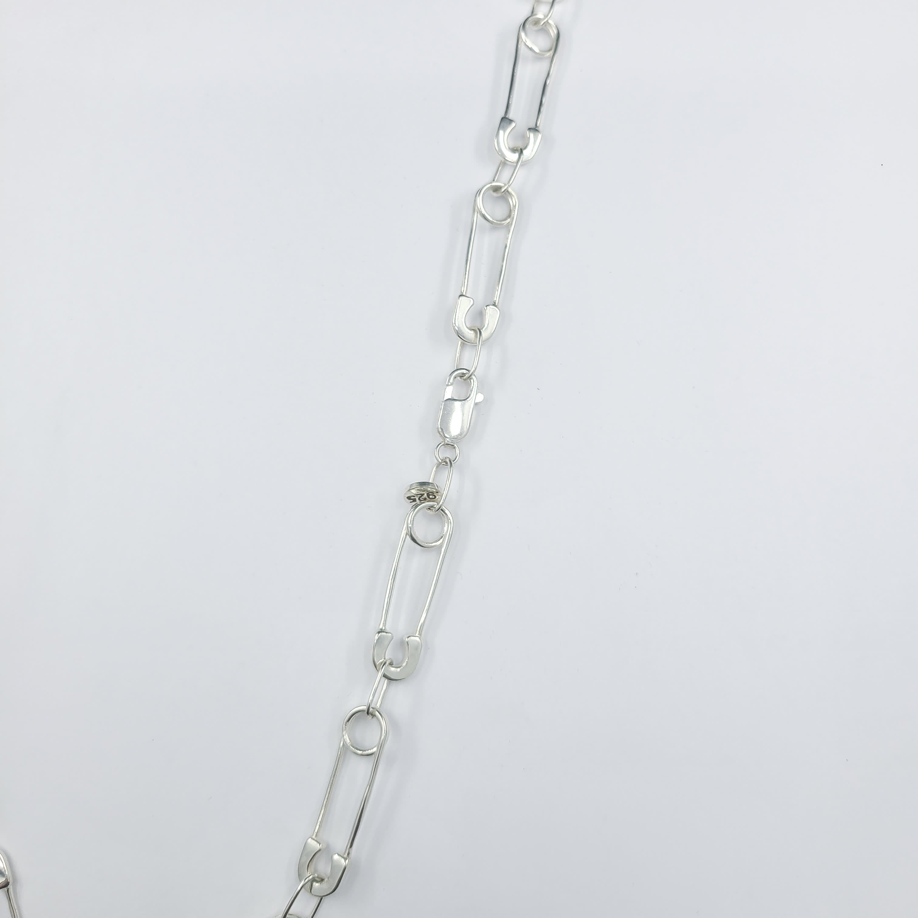 Silver Safety Pin Chain