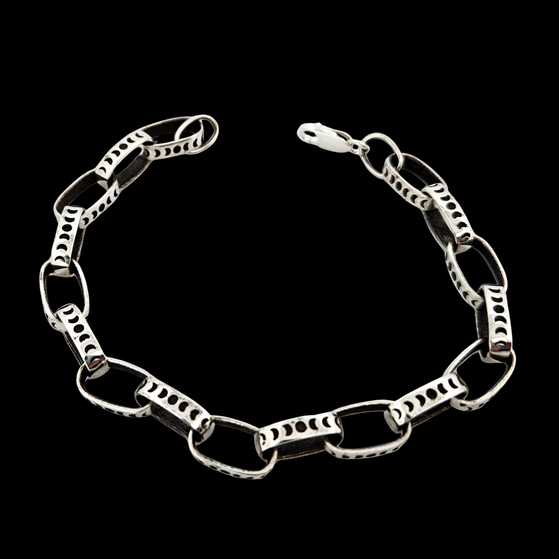 Moon Phase Delicate Light Silver Bracelet - Inchoo Bijoux