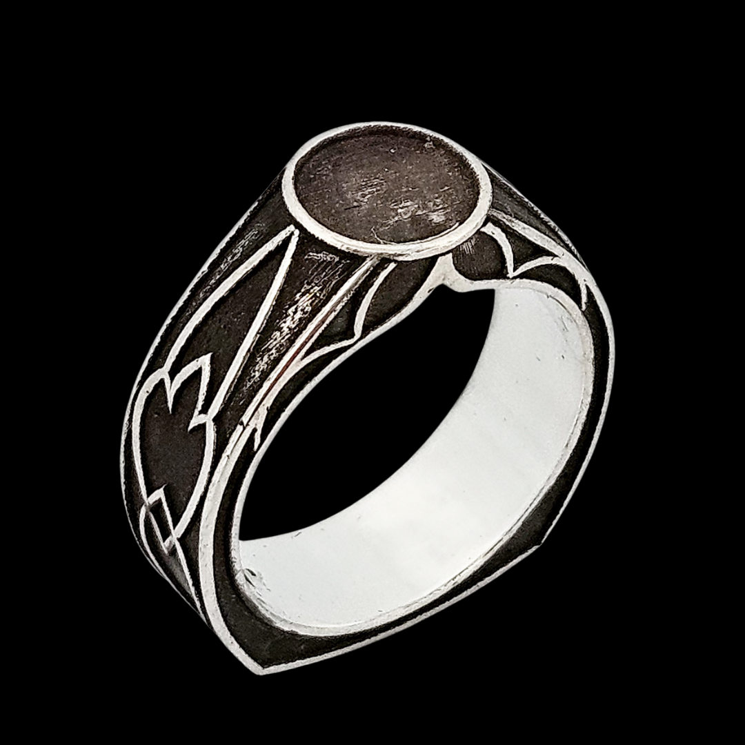 Elevation Signet Ring Band -  Sterling Silver