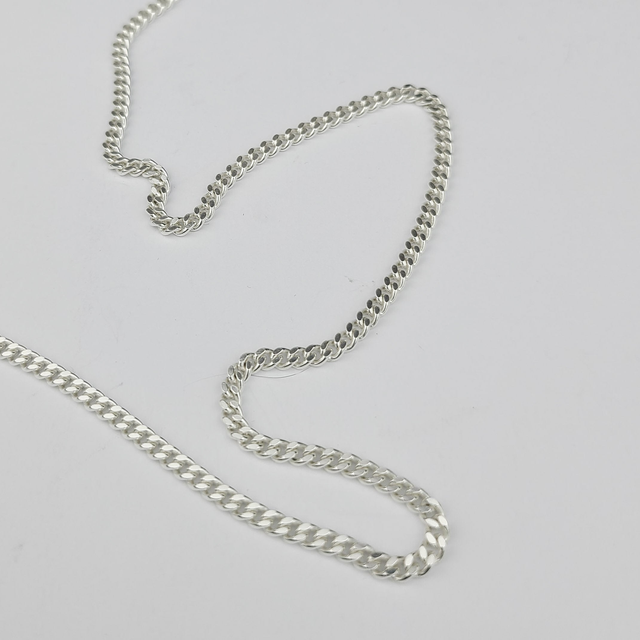 Bulky Thin 2.8mm Sterling Silver Chain Necklace