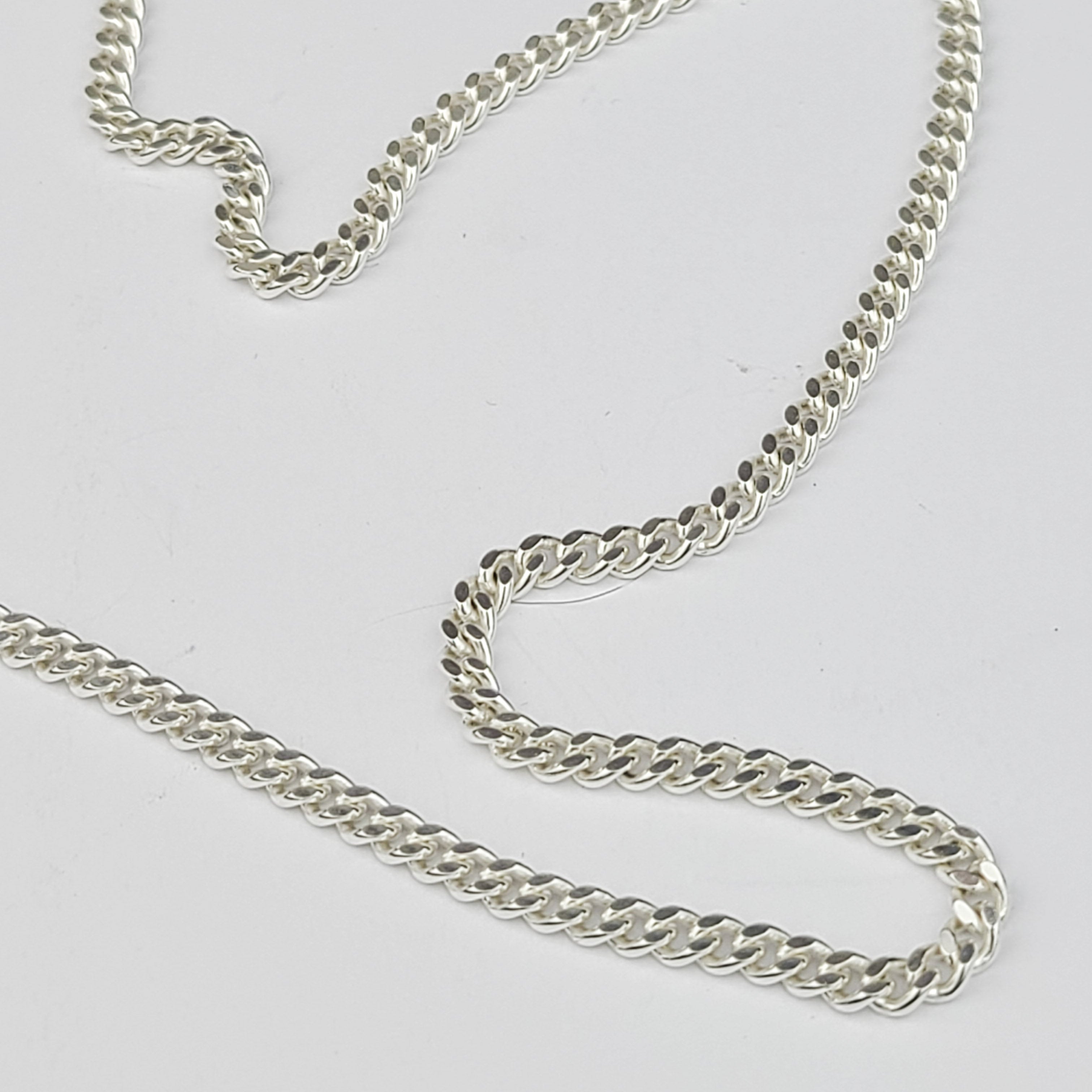 Bulky Thin 2.8mm Sterling Silver Chain Necklace