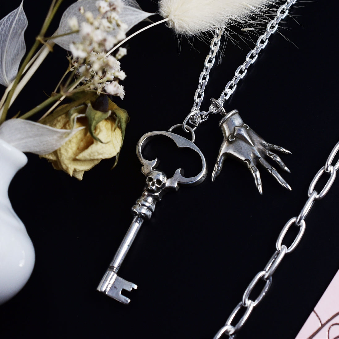 Witchy Palmistry Hand Pendant - Left or Right - Pre Order-Pendant-Inchoo Bijoux-Inchoo Bijoux