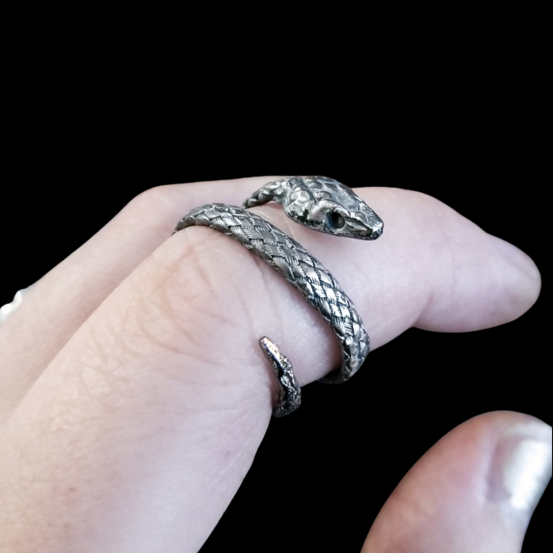 Silver Snake Ring Sterling Silver - Inchoo Bijoux