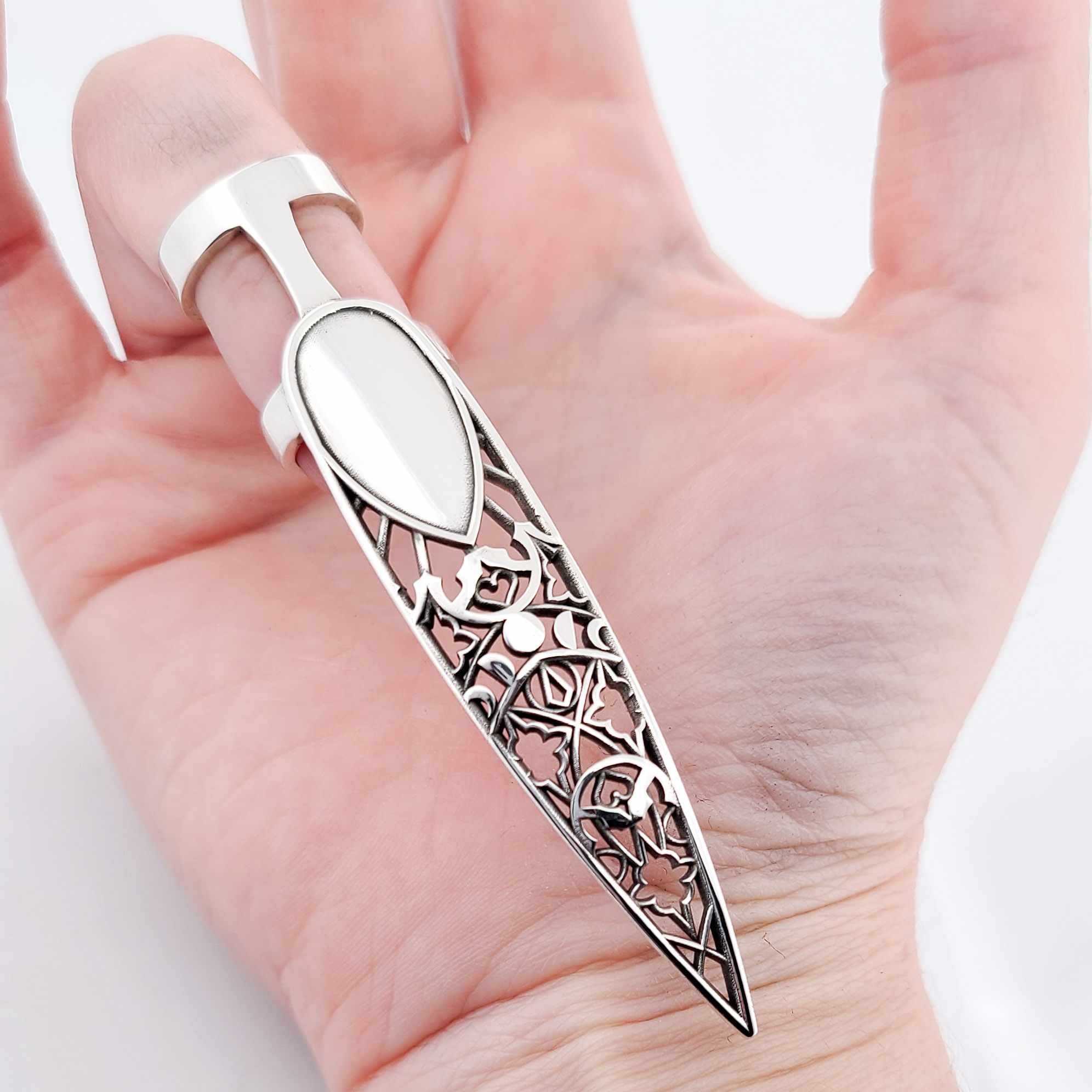 Stained Glass Extra Long Oversized Claw