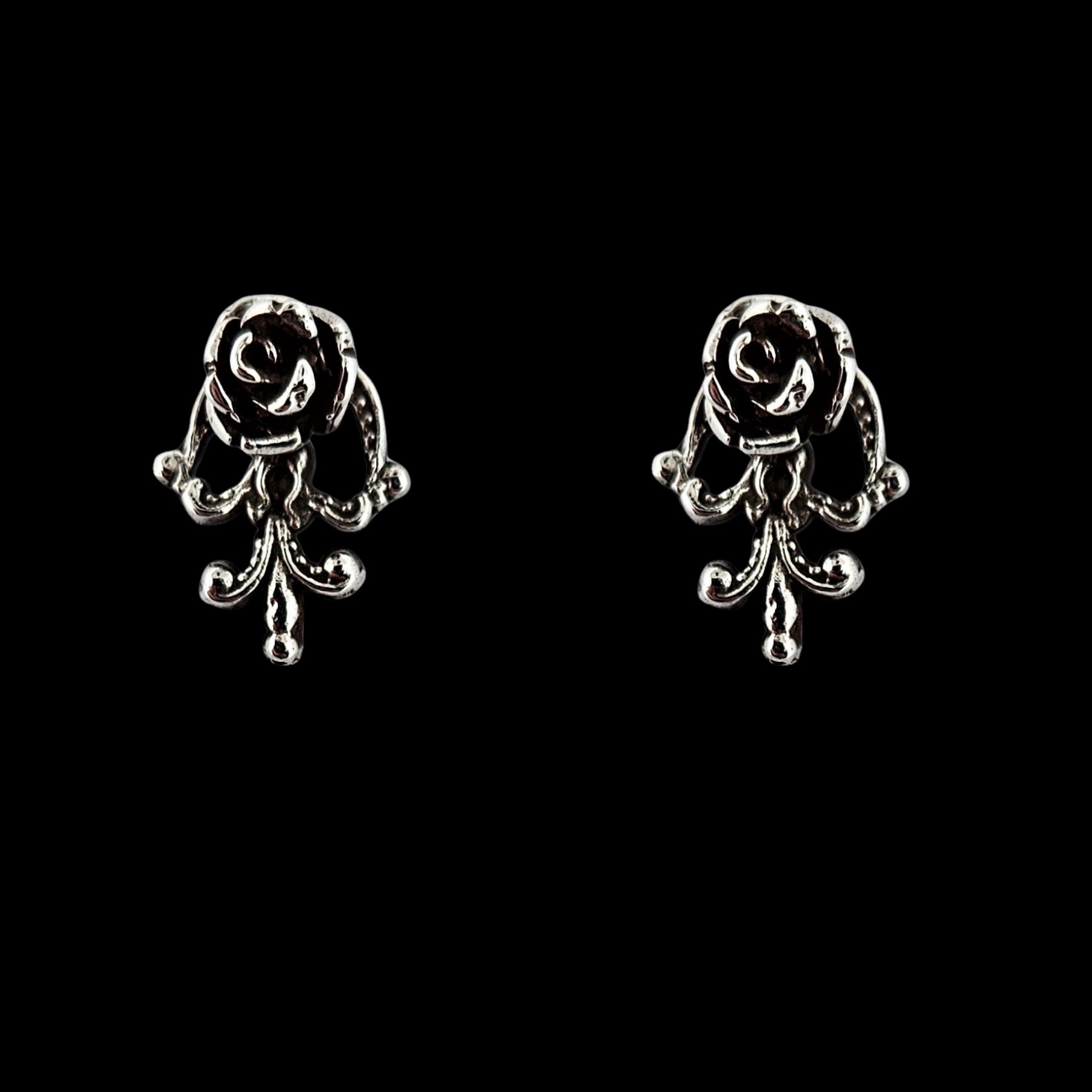 Victorian Rose and Lace Earrings Flower - Inchoo Bijoux