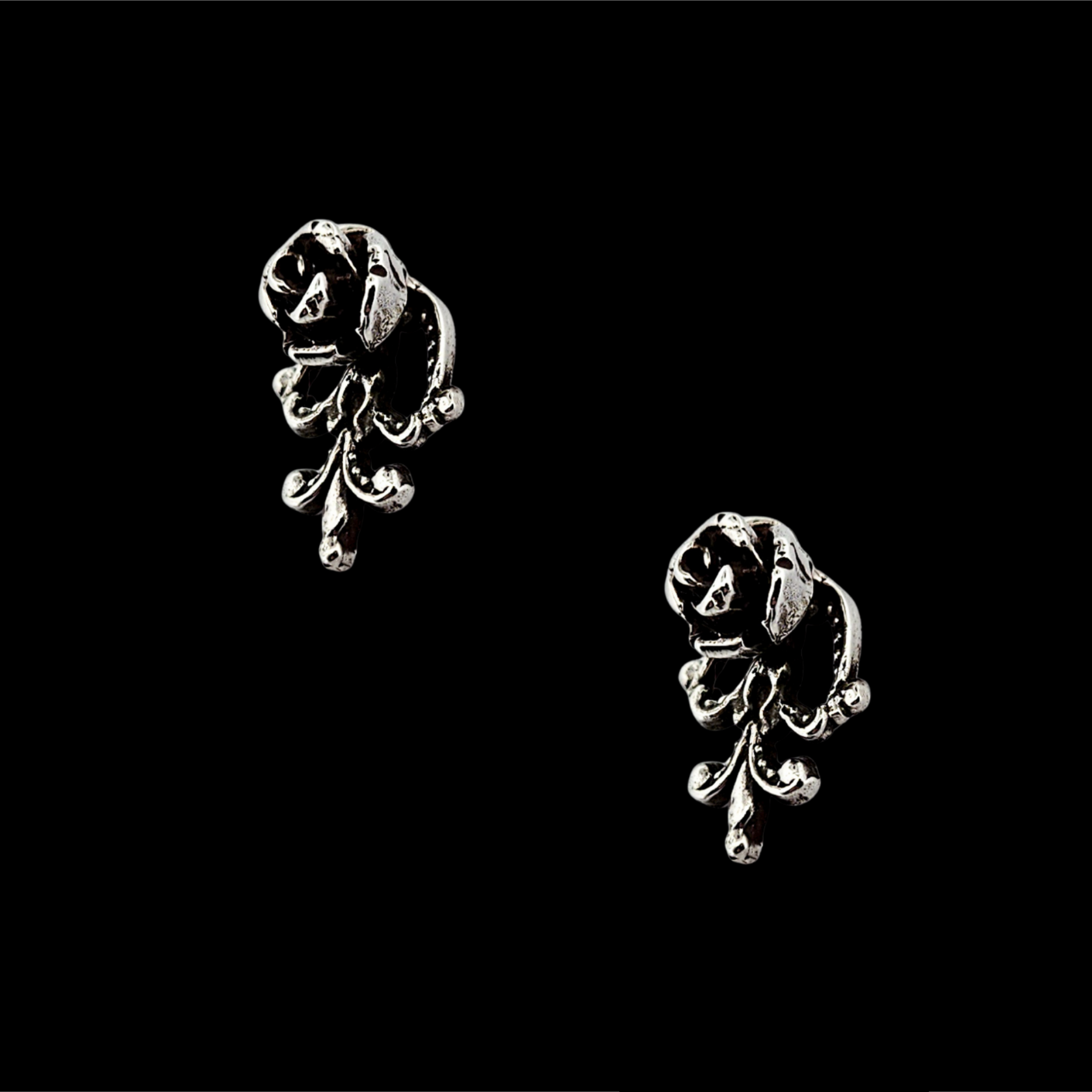 Victorian Rose and Lace Earrings Flower - Inchoo Bijoux