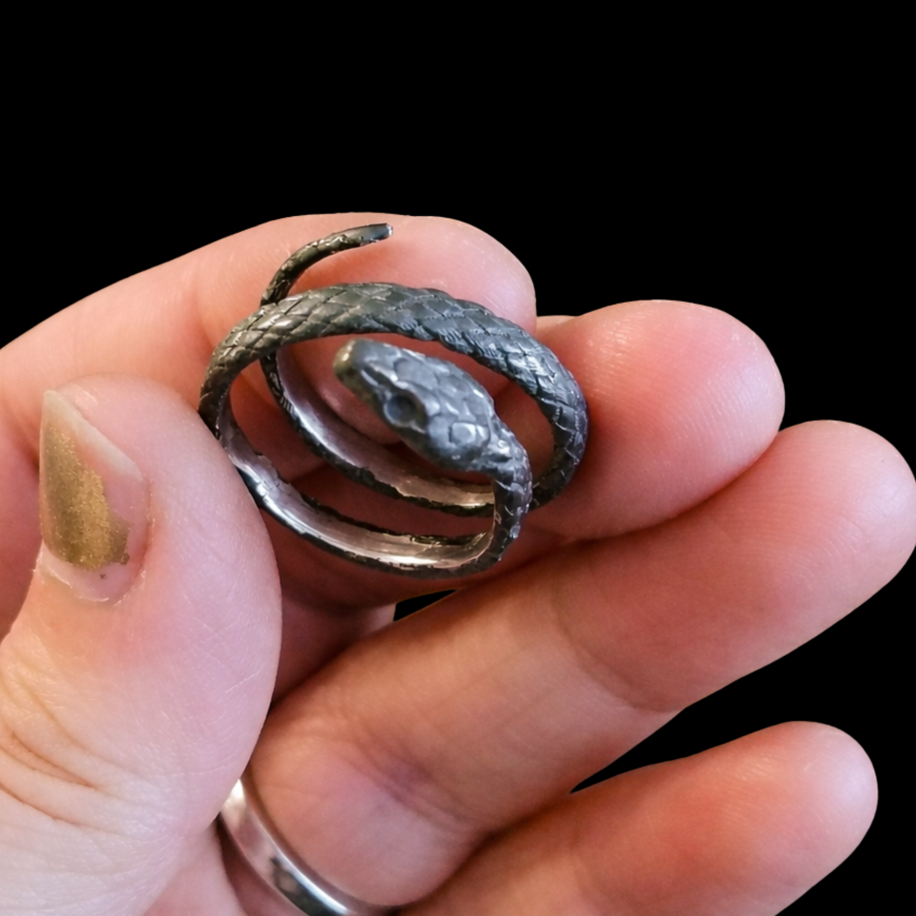 Silver Snake Ring Sterling Silver - Inchoo Bijoux