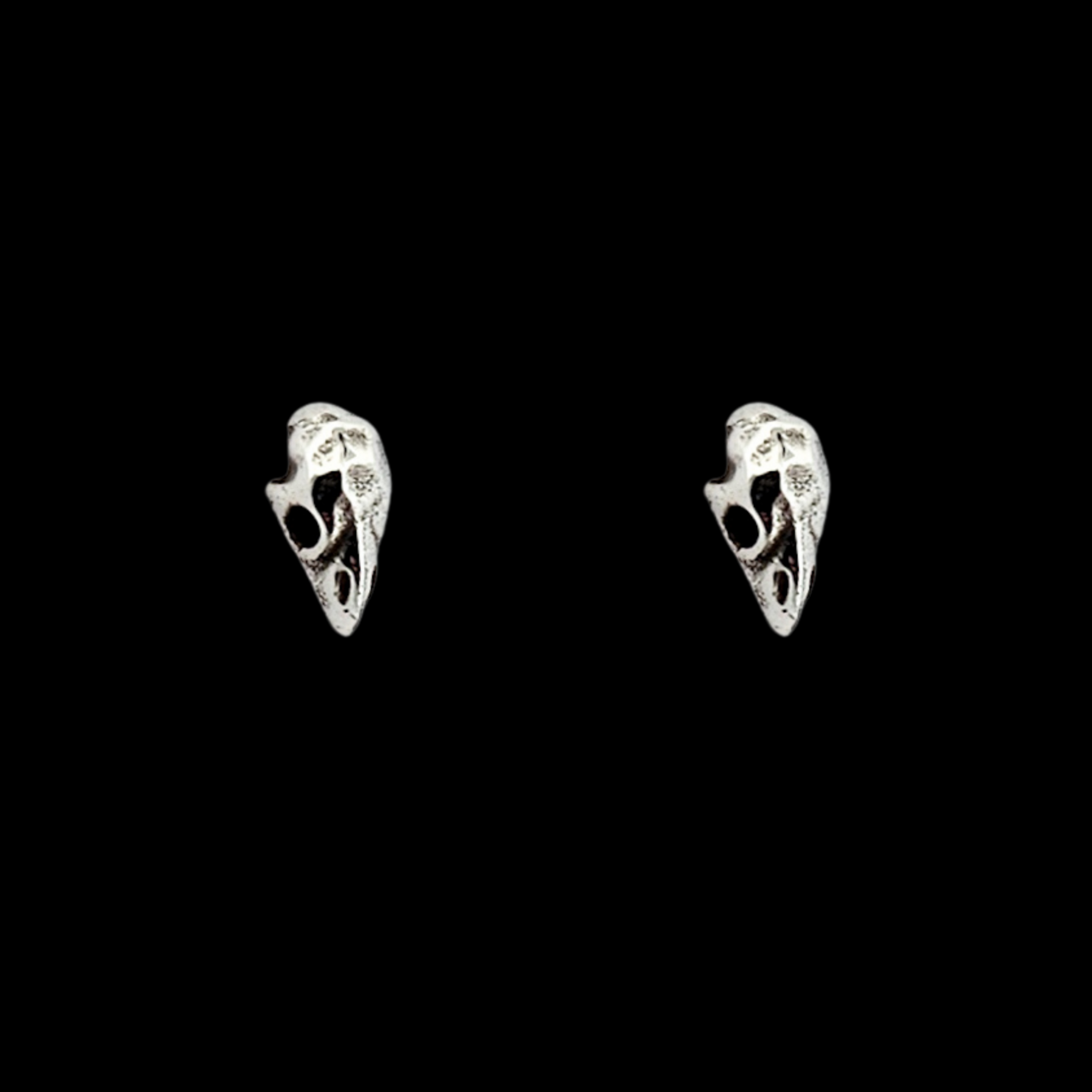 Tiny Bird Skull Earrings - Inchoo Bijoux