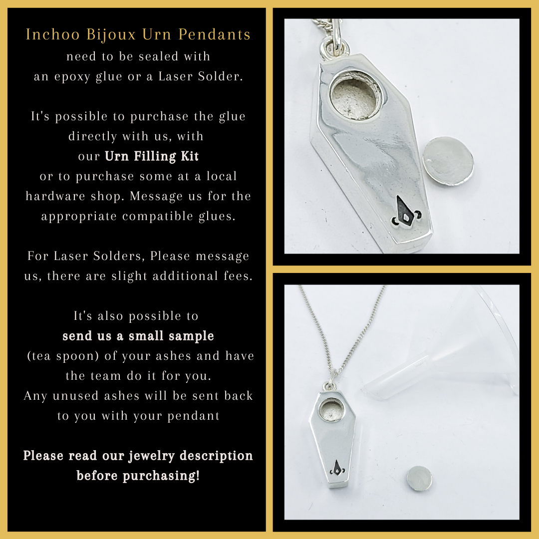 Sacred Heart Urn Pendant