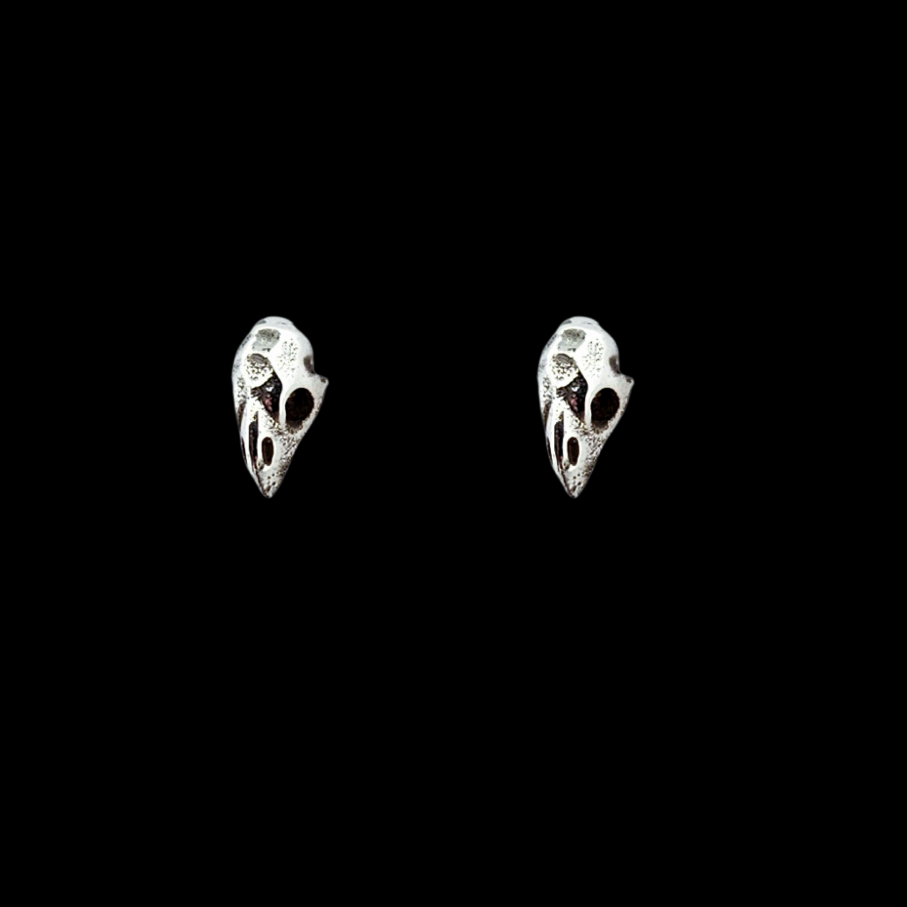 Tiny Bird Skull Earrings - Inchoo Bijoux