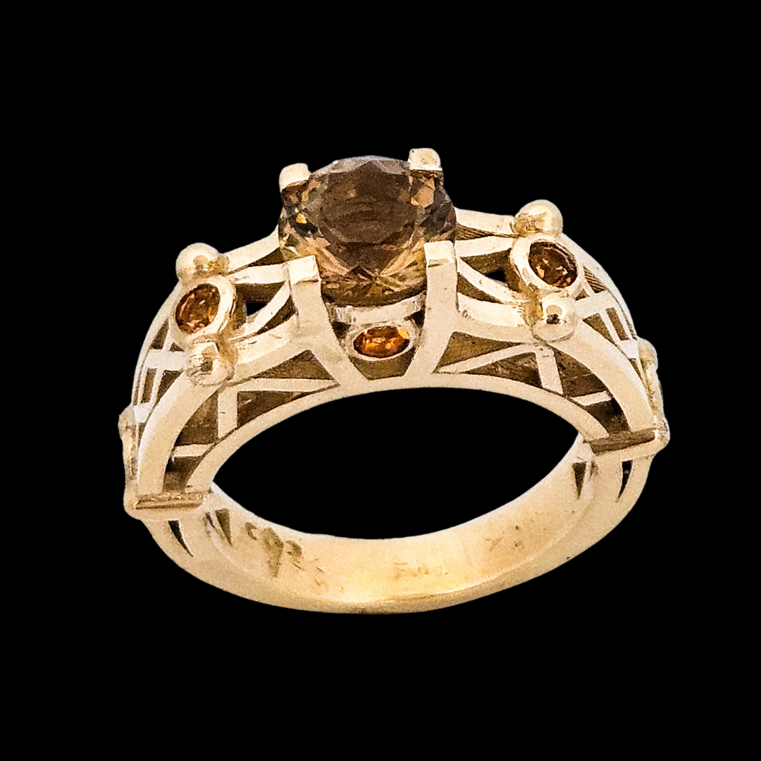 Victoria - Gold and Citrine Ring - Inchoo Bijoux
