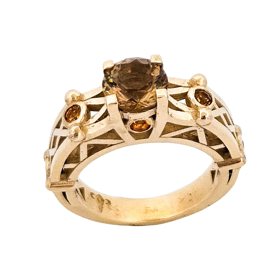 Victoria - Gold and Citrine Ring - Inchoo Bijoux