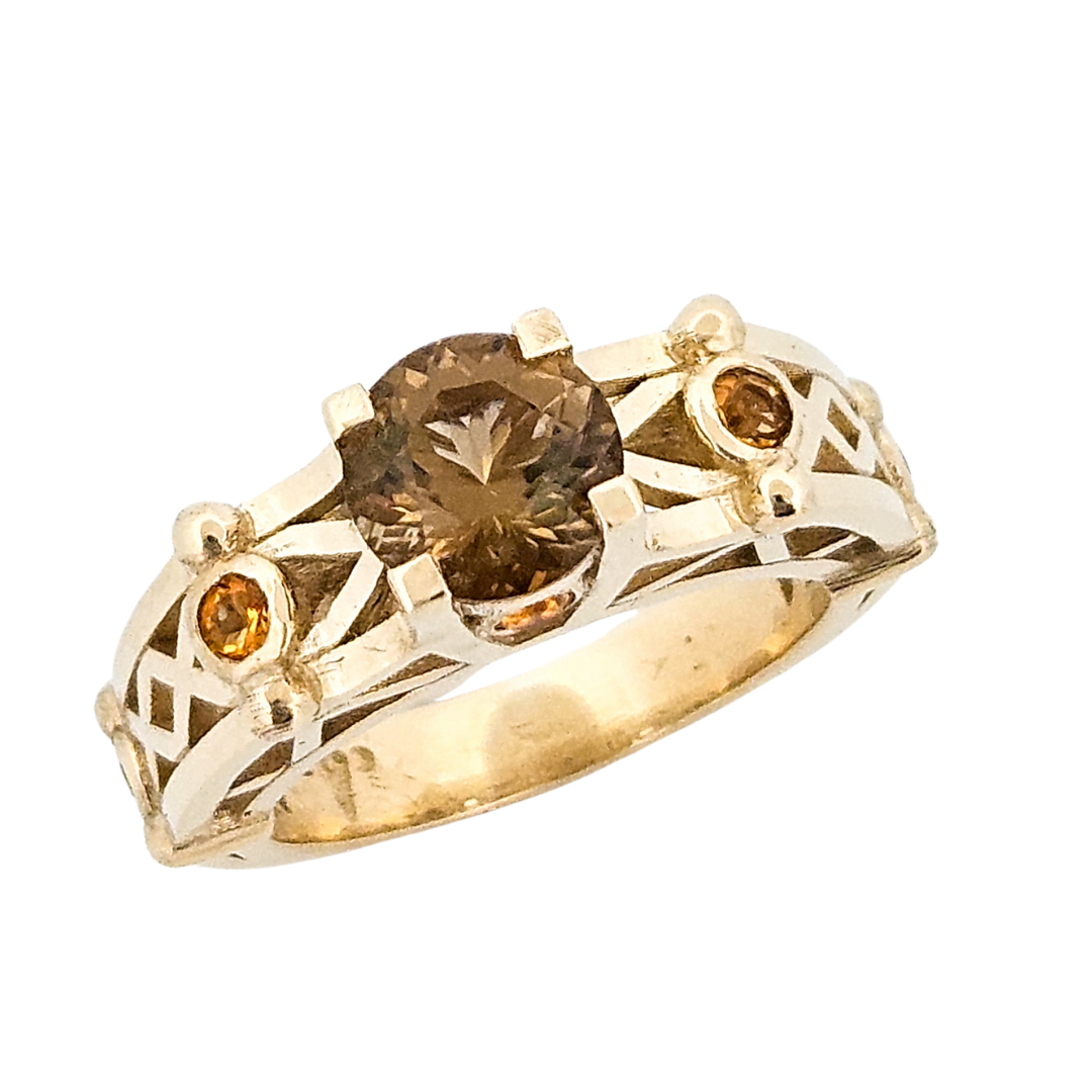 Victoria - Gold and Citrine Ring - Inchoo Bijoux