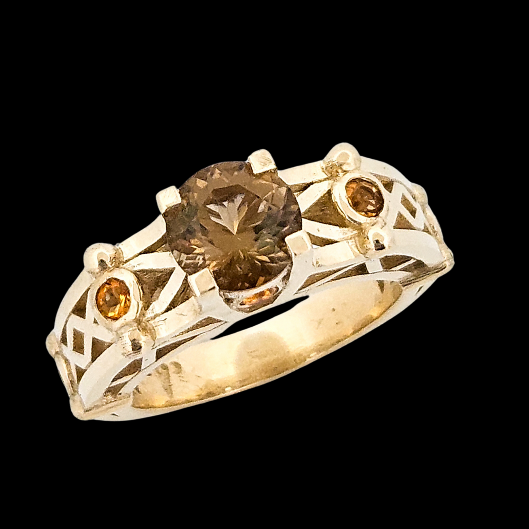 Victoria - Gold and Citrine Ring - Inchoo Bijoux