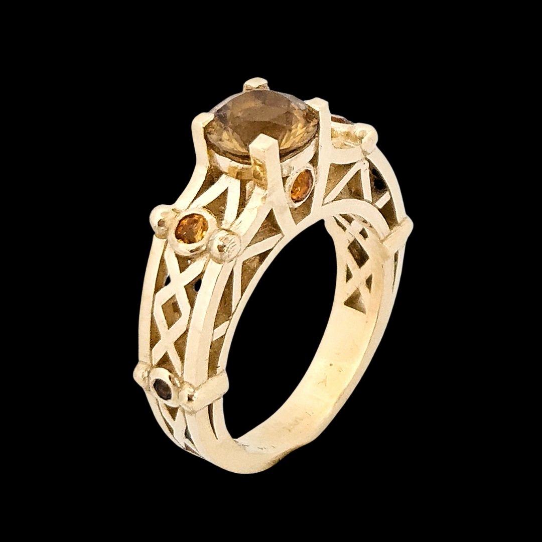 Victoria - Gold and Citrine Ring - Inchoo Bijoux
