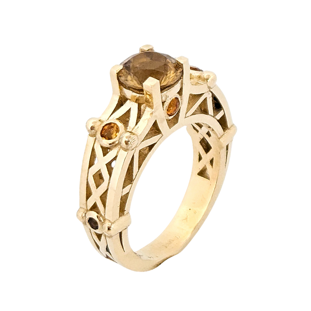 Victoria - Gold and Citrine Ring - Inchoo Bijoux
