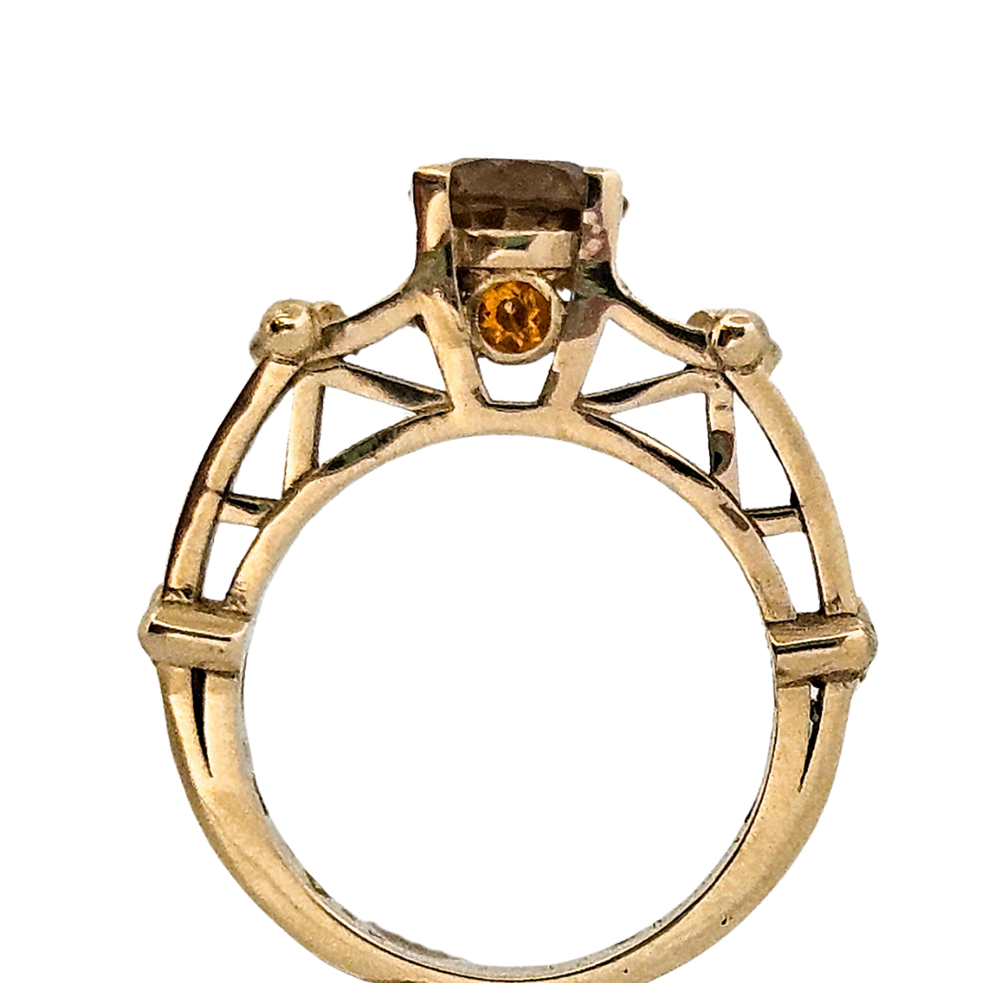 Victoria - Gold and Citrine Ring - Inchoo Bijoux