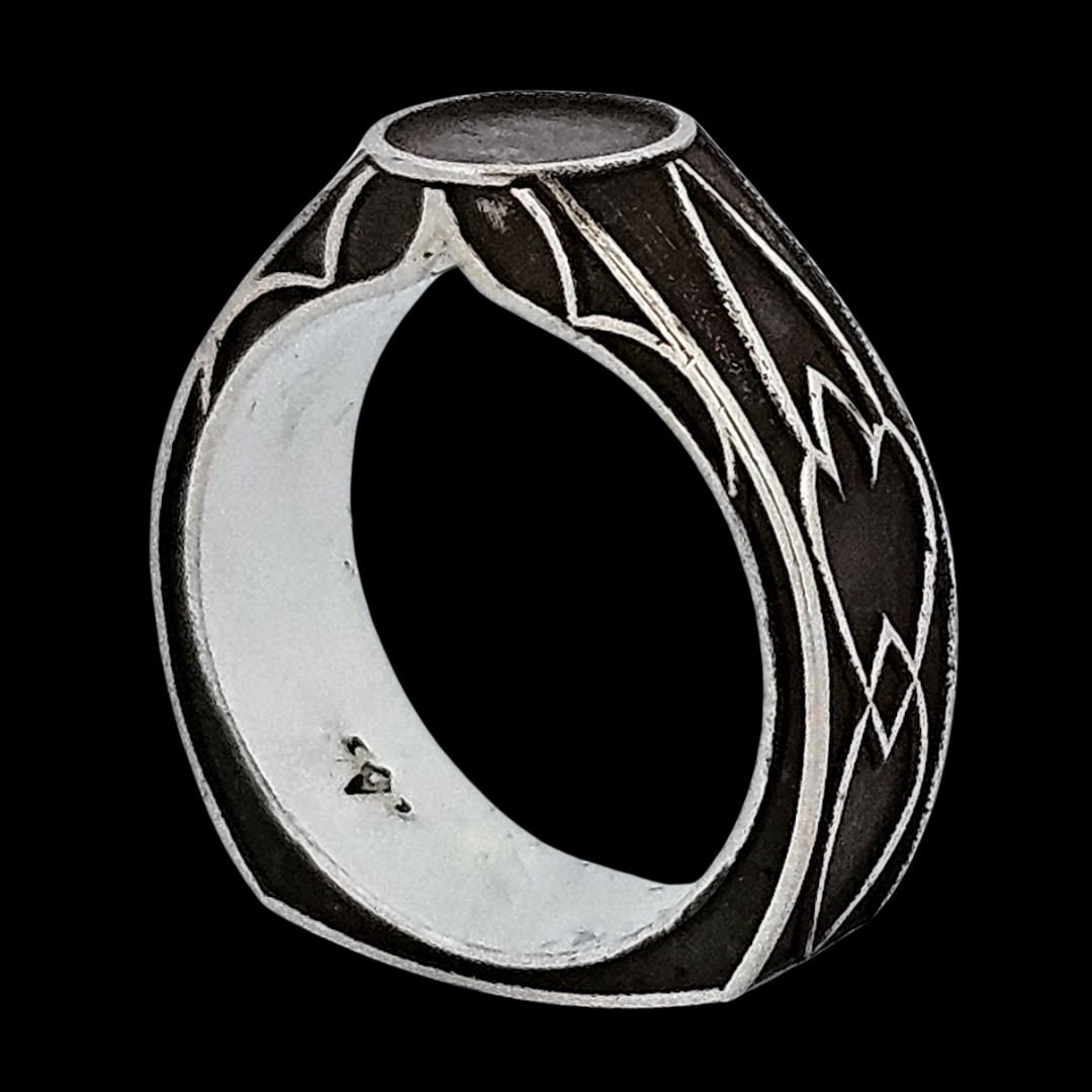 Elevation Signet Ring Band -  Sterling Silver