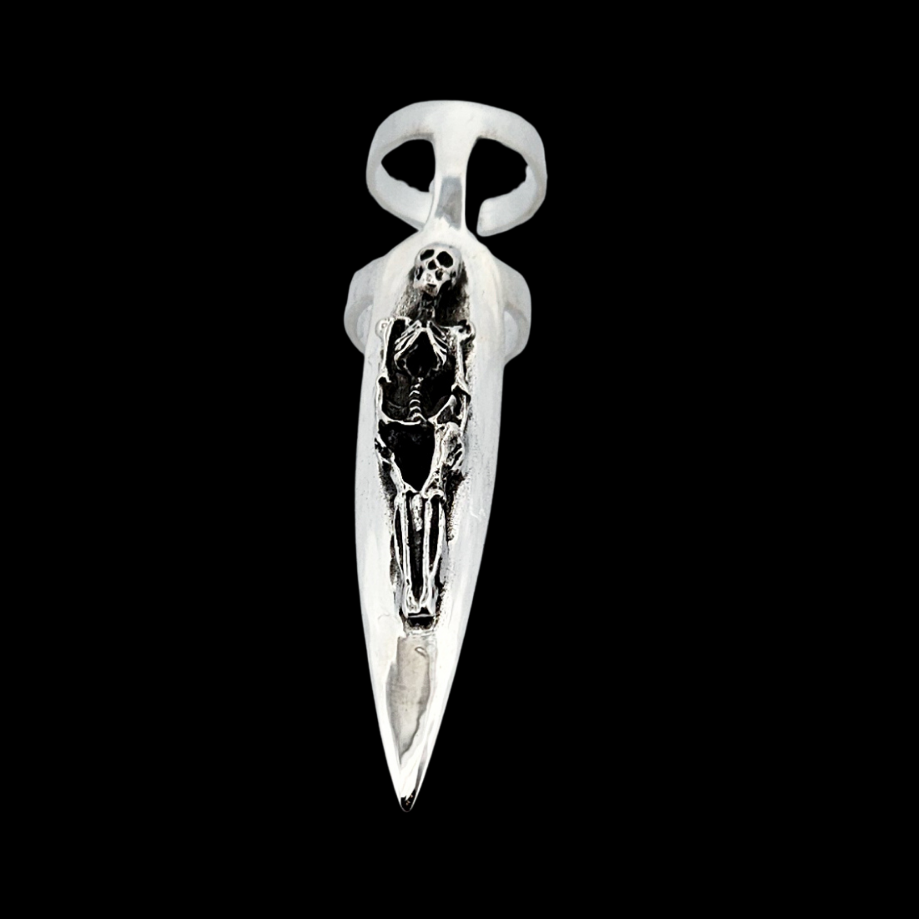 Squeleton X-Long Claw Sterling Silver - Inchoo Bijoux