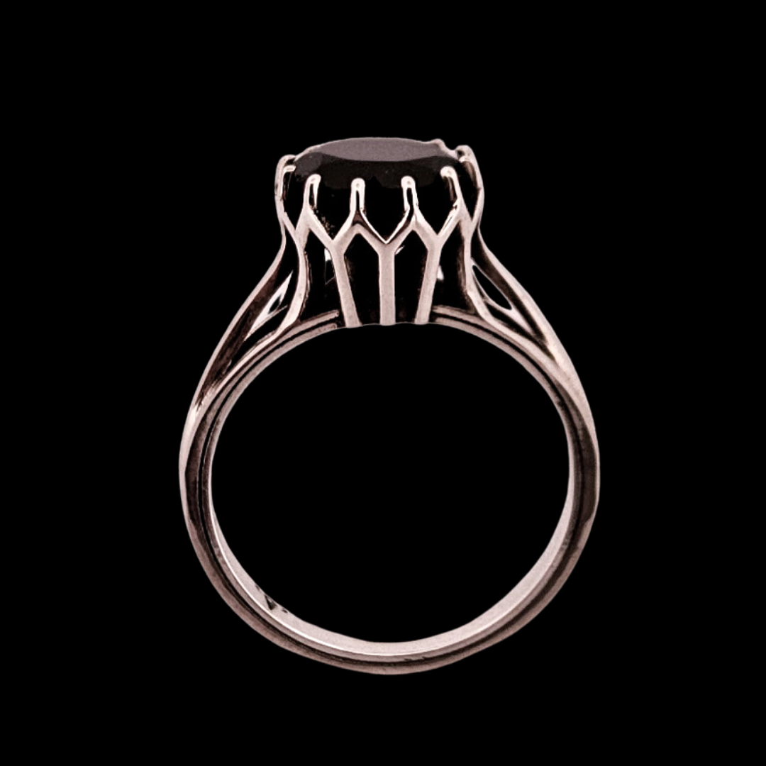 Veneration Ring - Sterling Silver and Onyx