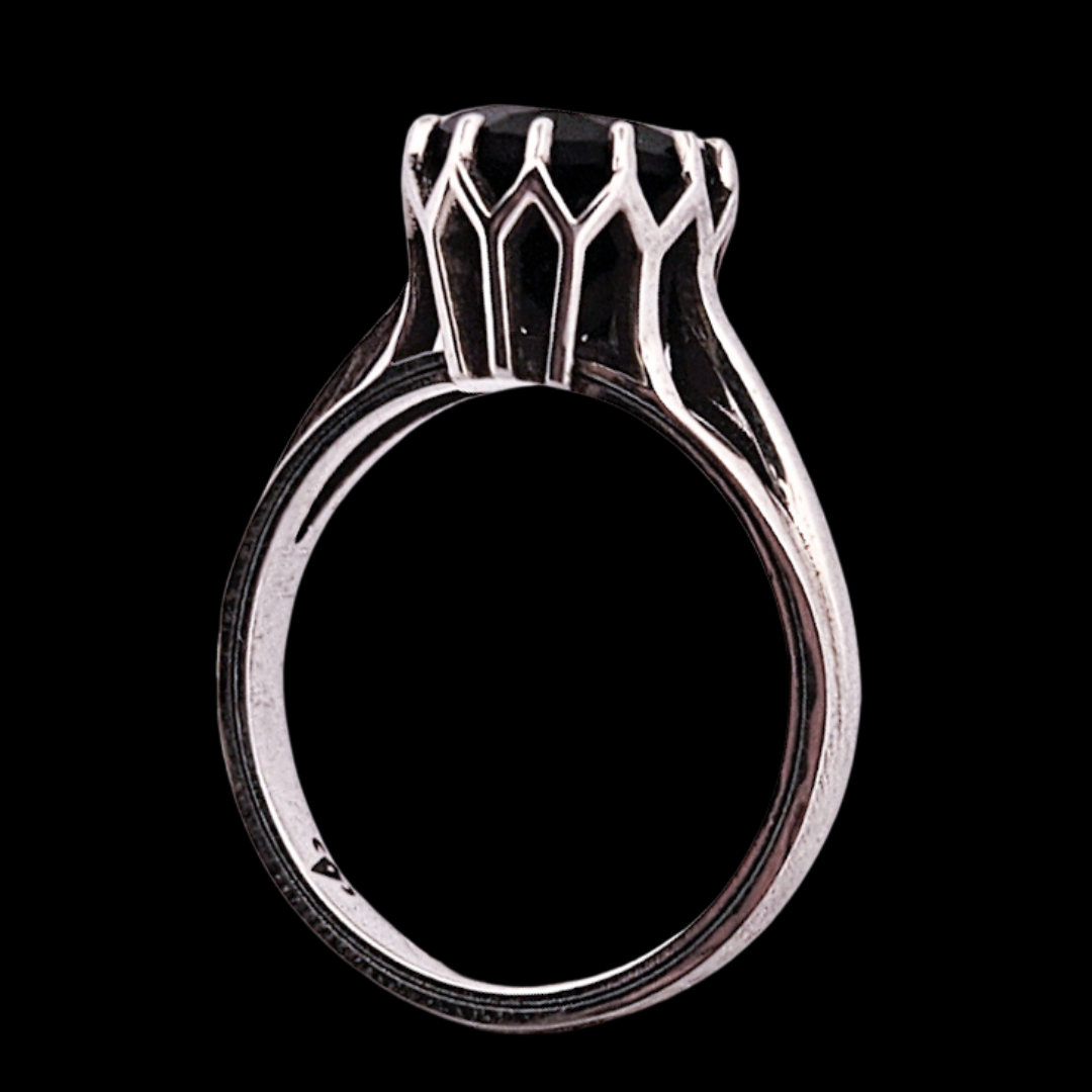 Veneration Ring - Sterling Silver and Onyx