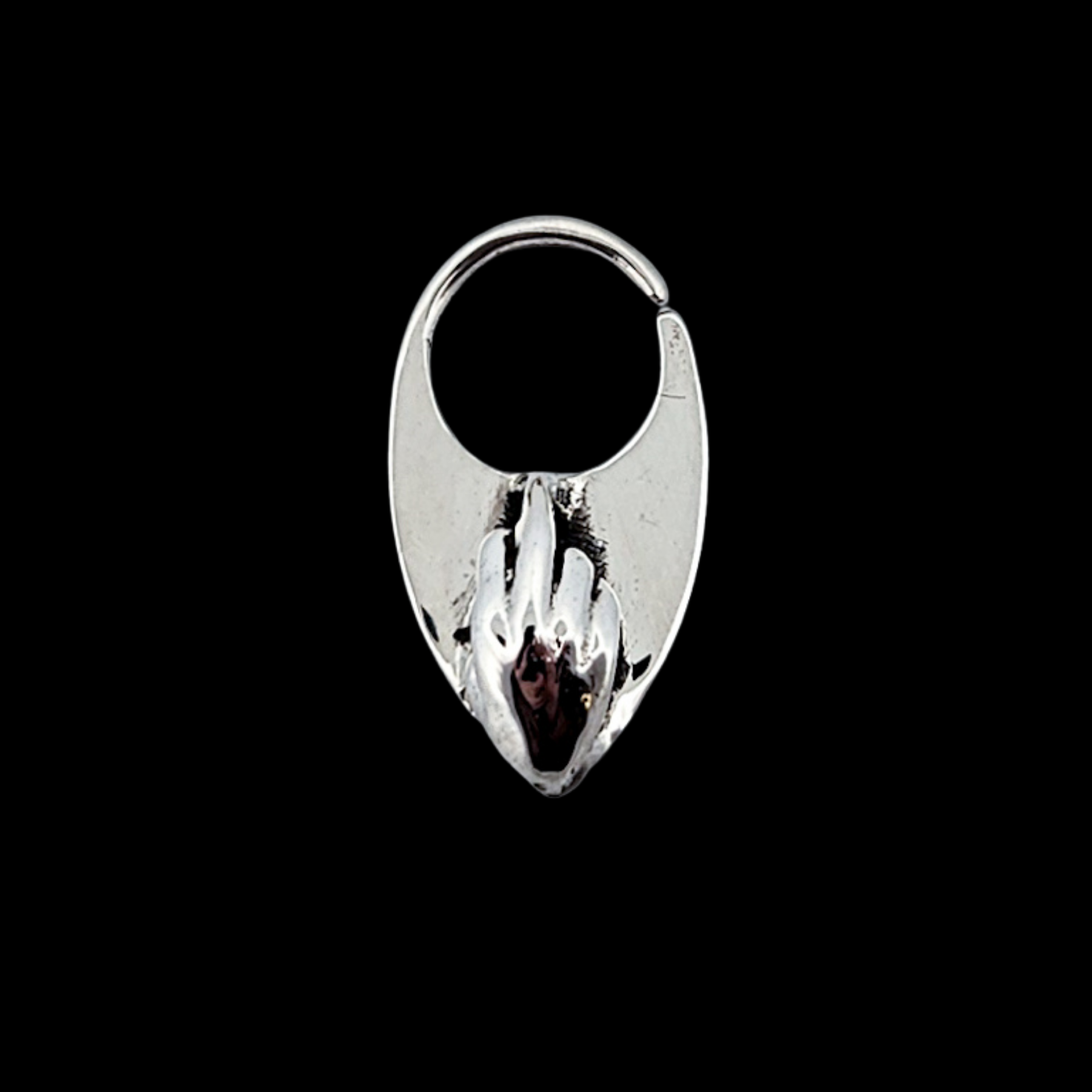 Middle Finger Septum Piercing - Inchoo Bijoux