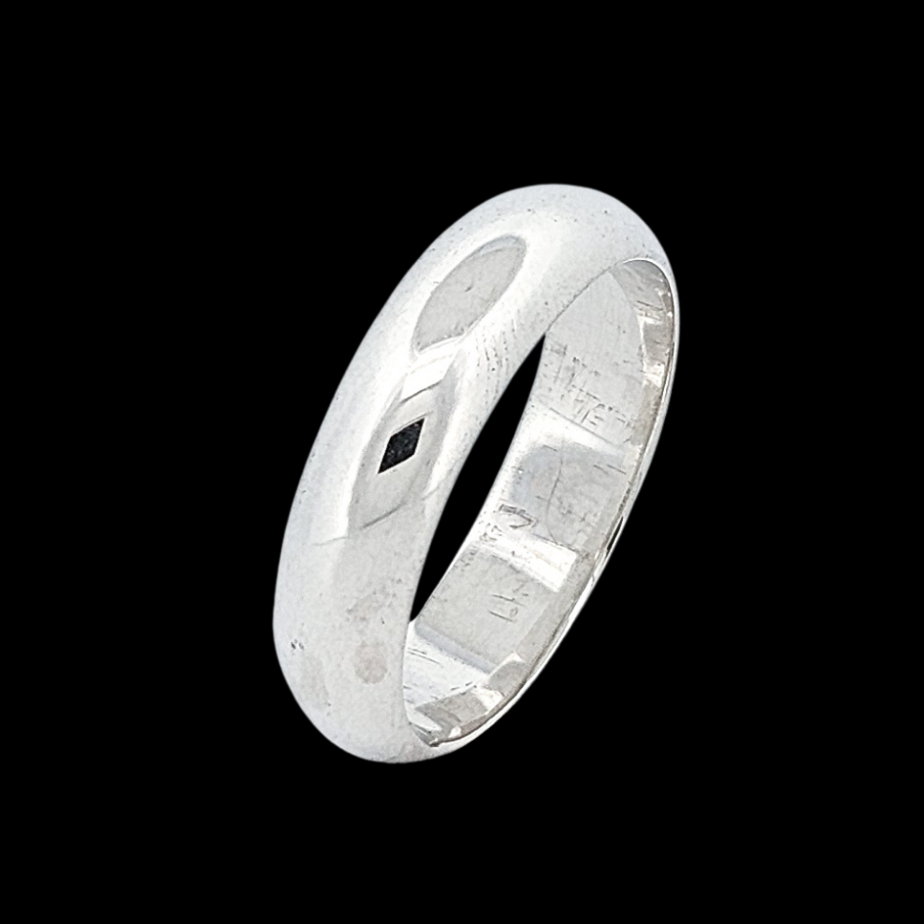 Simple Wide Half Round Mens Ring - Inchoo Bijoux