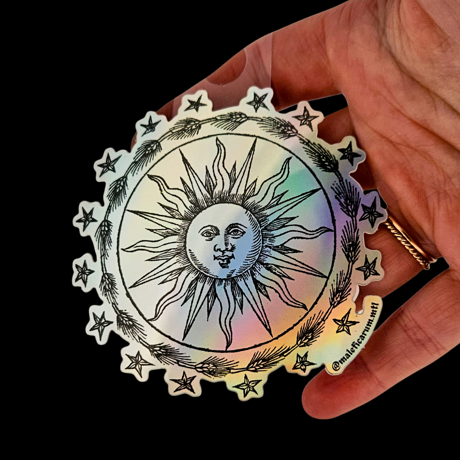 Holo Sun Sticker - Inchoo Bijoux