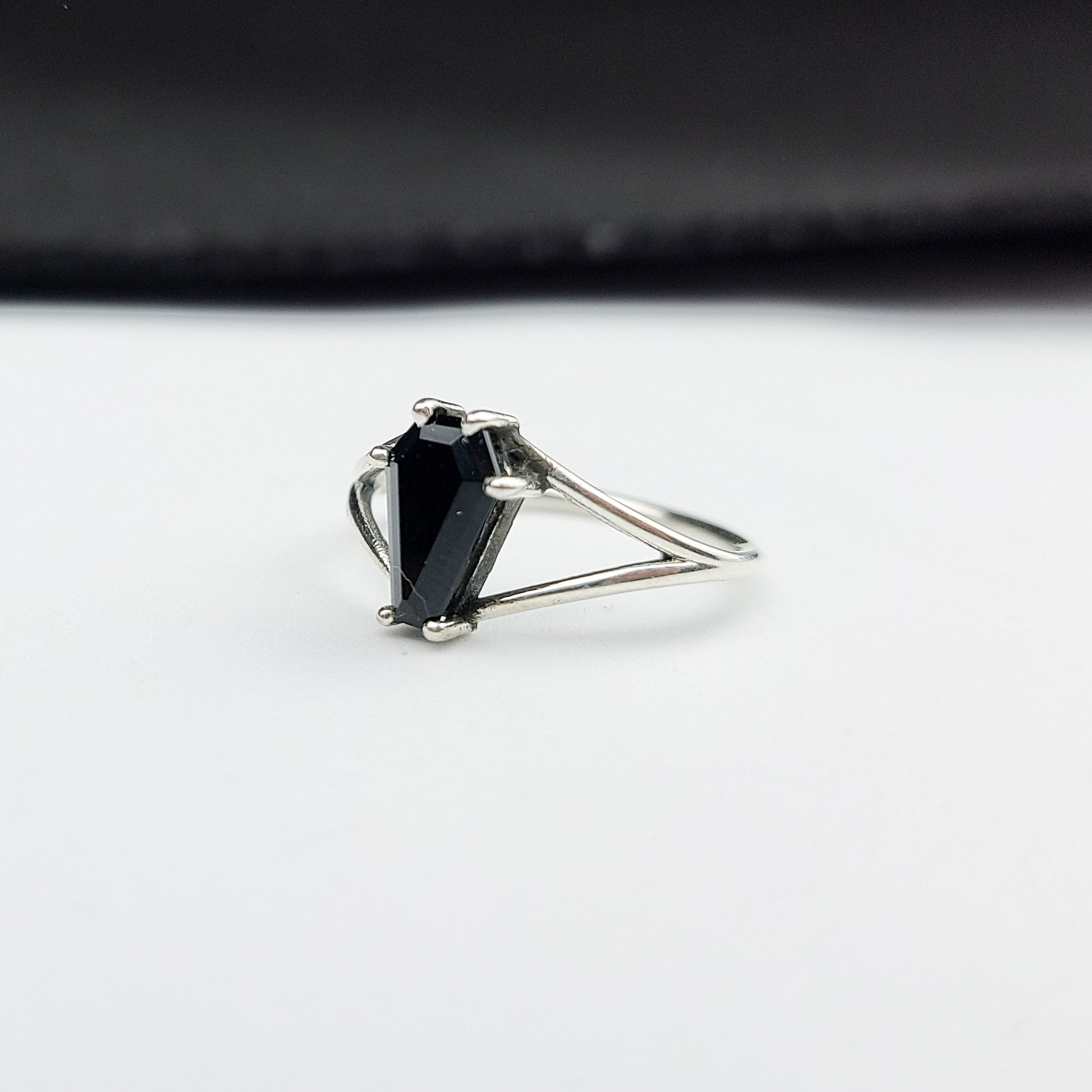 Cute Coffin Split Open Band Sterling Silver Ring (6x9) - Color Selection - Inchoo Bijoux