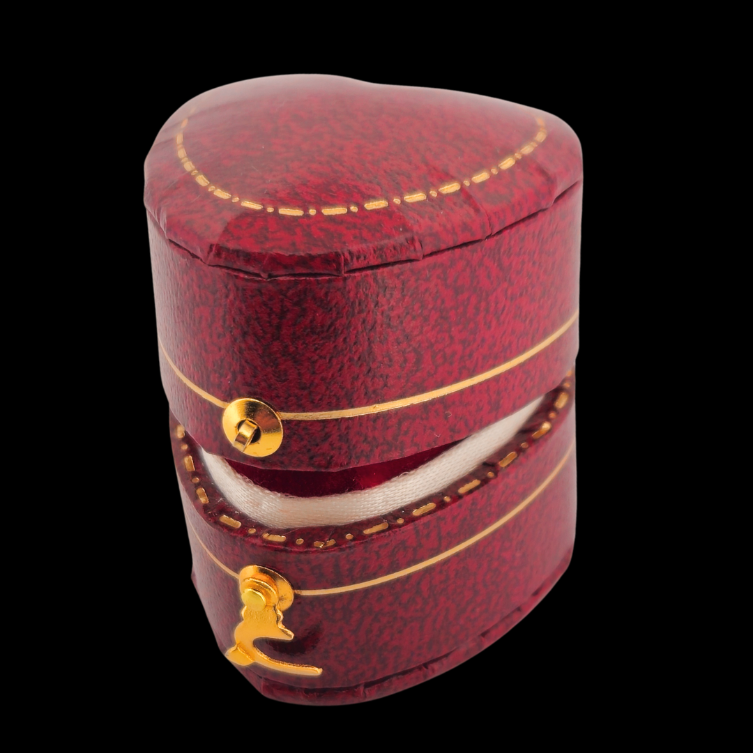 Vintage Style Engagement Ring Heart Box - Red or Blue - Inchoo Bijoux