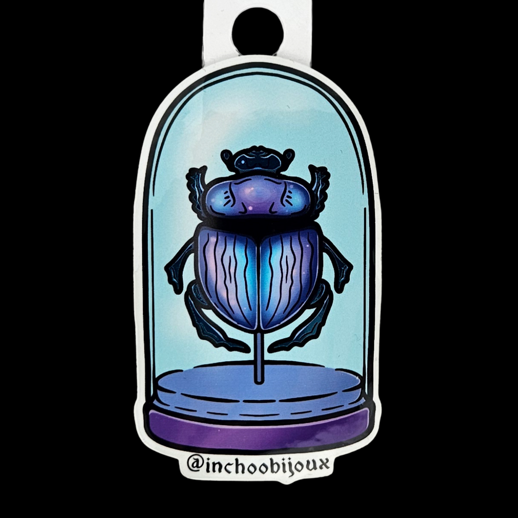 Glass Dome Beetle Sticker - Inchoo Bijoux