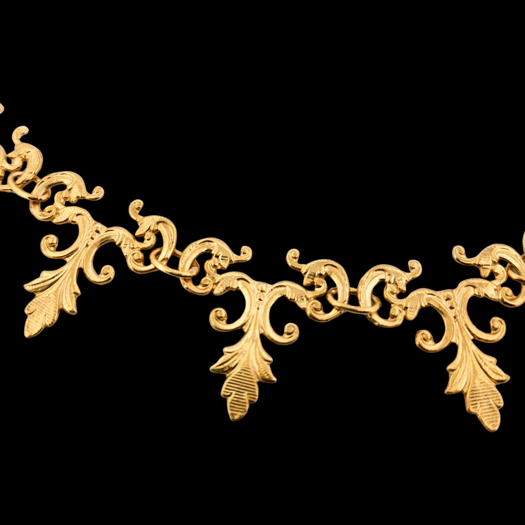 Vamp Lace Choker Necklace - Gold - Inchoo Bijoux