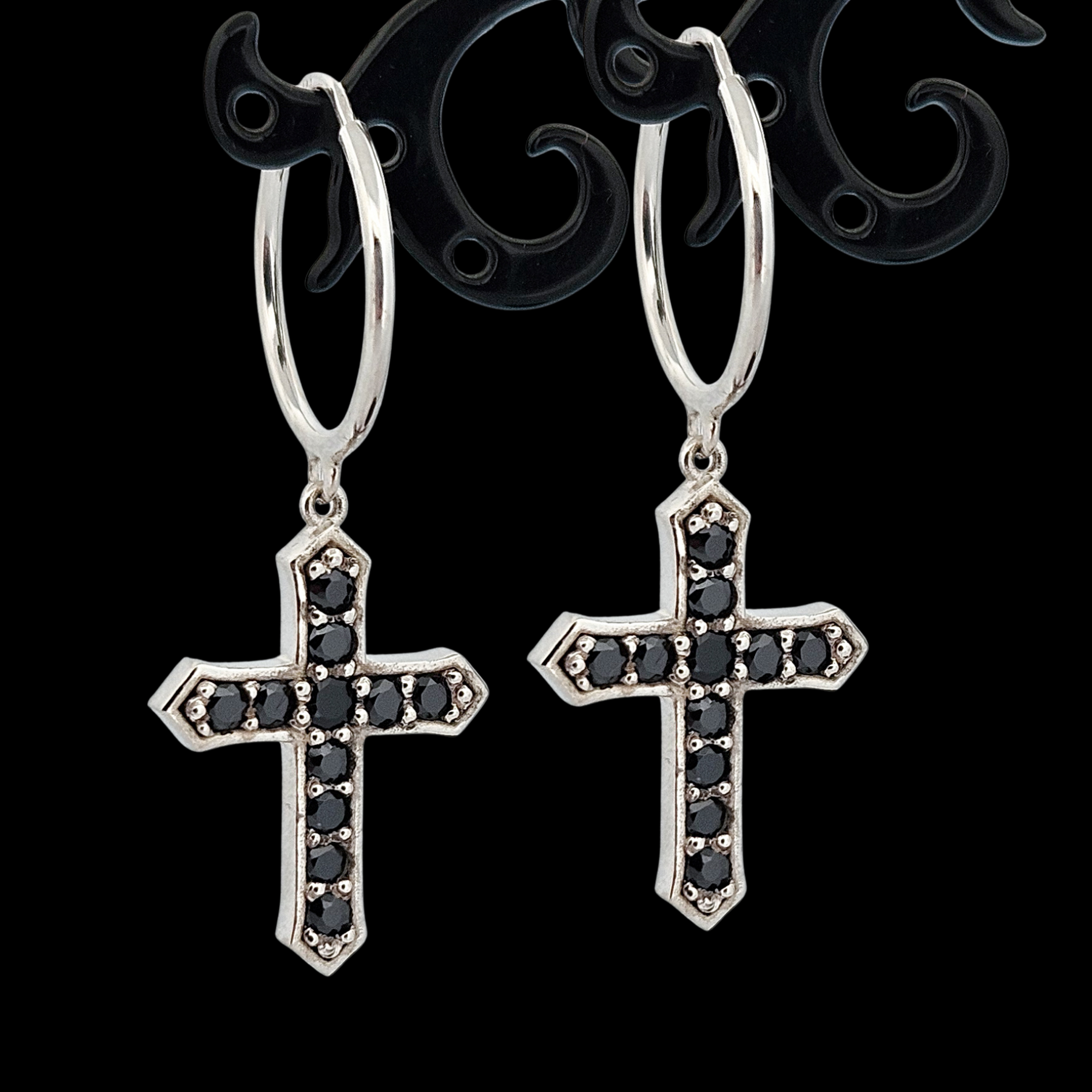 Protected Hoop Earrings - Sterling Silver