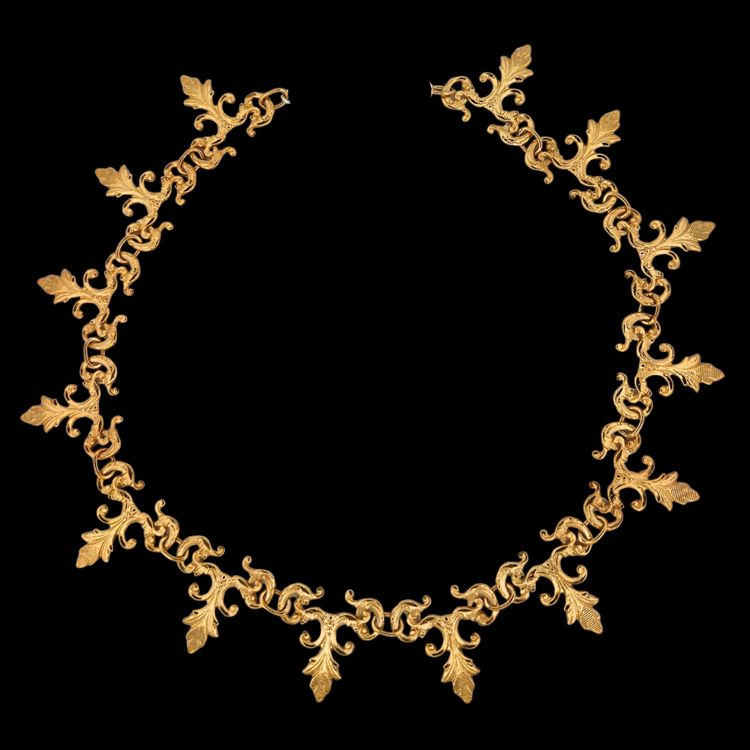 Vamp Lace Choker Necklace - Gold - Inchoo Bijoux