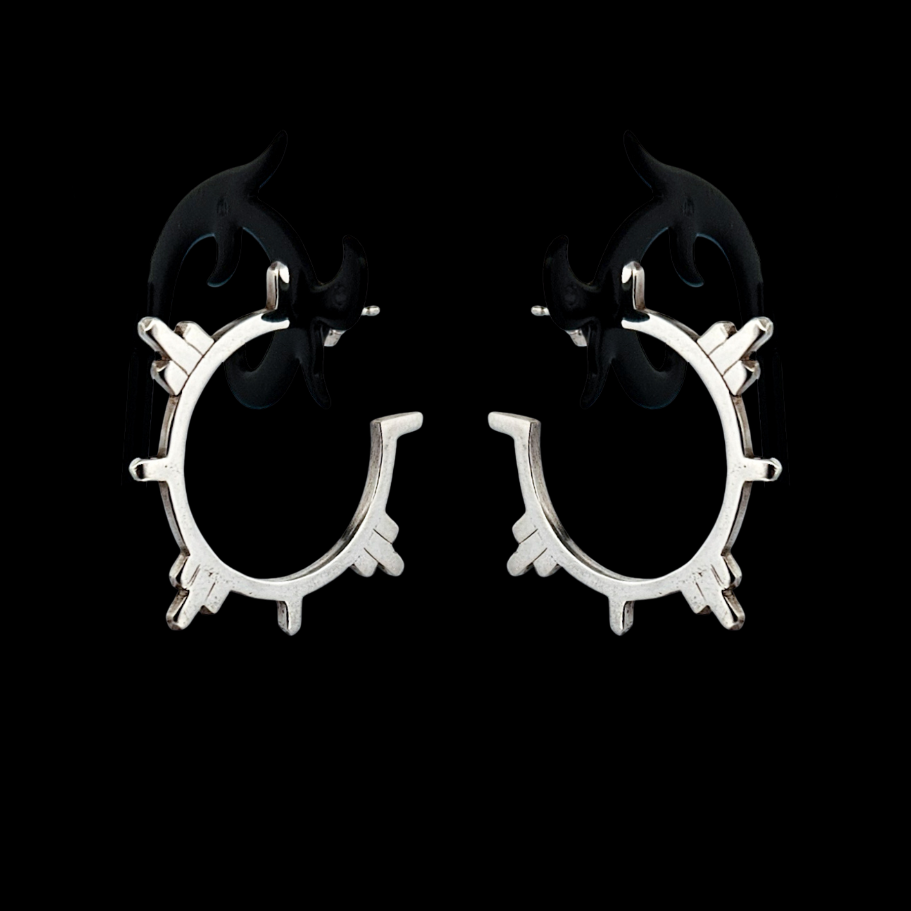 Celestial Open Hoop Earrings - Inchoo Bijoux