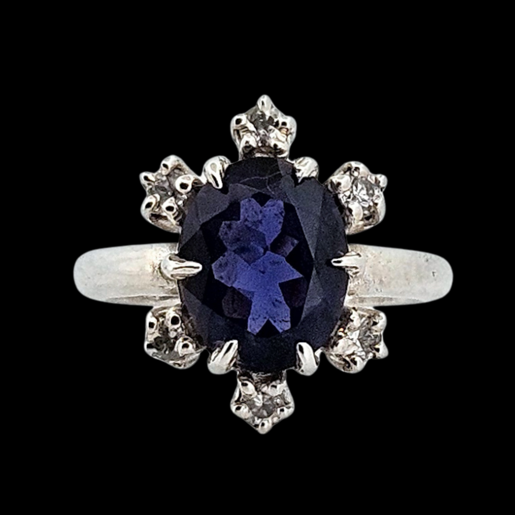 Celestial Glow Blue Sapphire Ring - Sterling Silver - Inchoo Bijoux