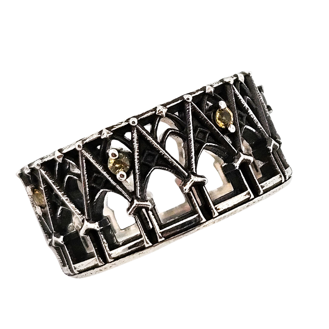 Mystic Ring Band - Yellow Sapphires - Inchoo Bijoux