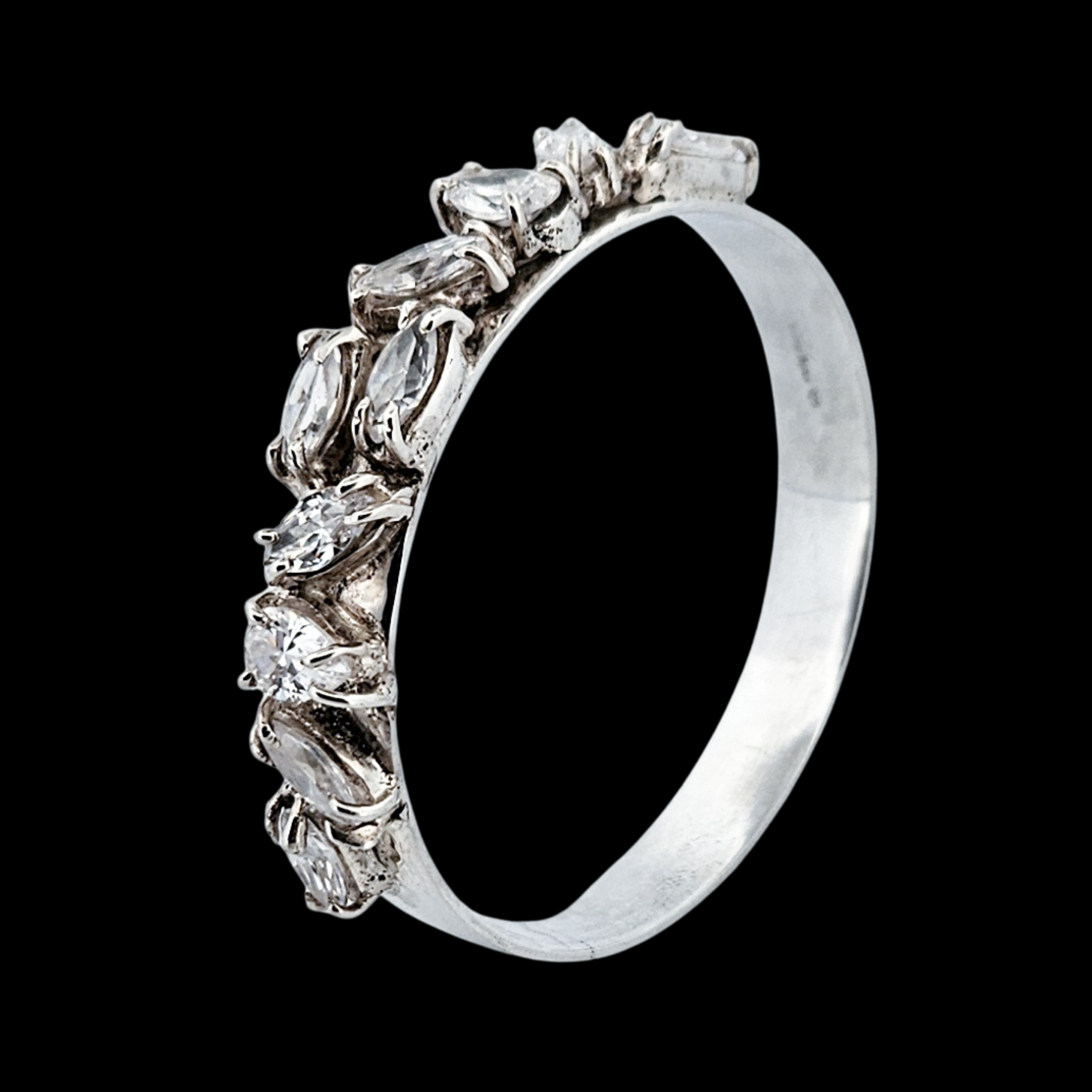 Bling Cock Ring - Sterling Silver and Cz - Inchoo Bijoux