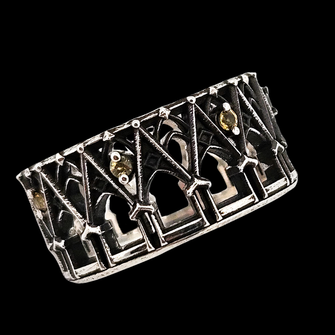 Mystic Ring Band - Yellow Sapphires - Inchoo Bijoux
