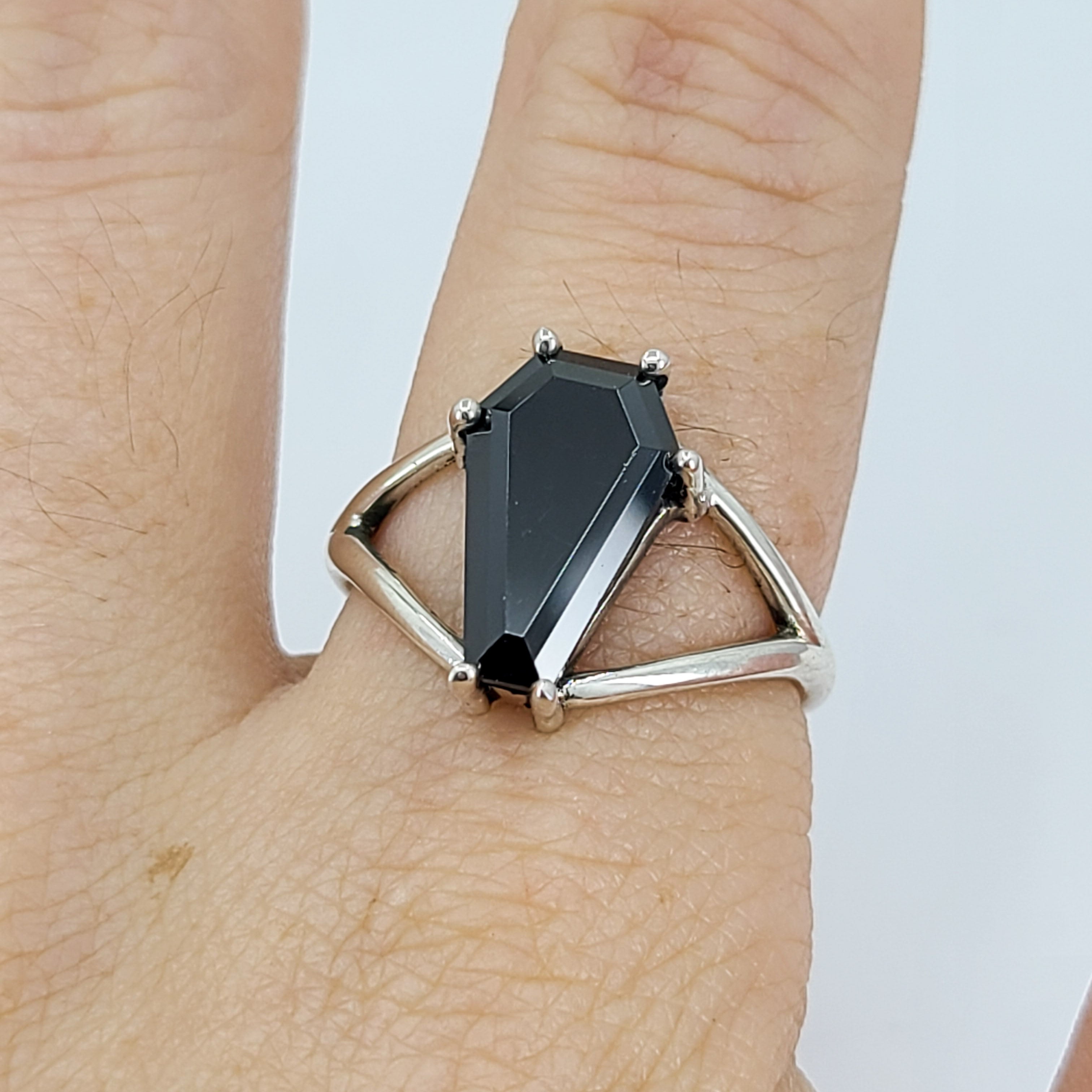 Big Coffin Sterling Silver Ring - 8x13 - Color Options - Inchoo Bijoux